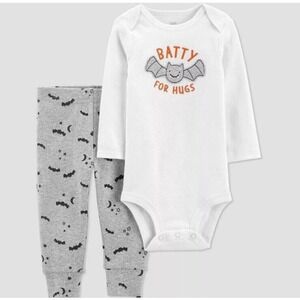NWT Just one You By Carters Batty For Hugs 2 pc Outfit Halloween Various Sizes